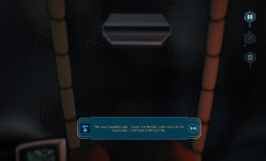 Image intérieure de la capsule et dialogue