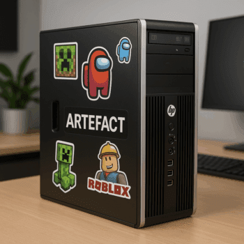 Artefact Firestarter avec stickers