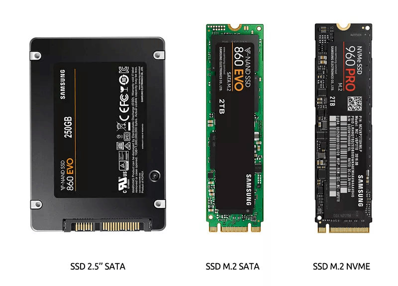 comparaison des connectiques SSD