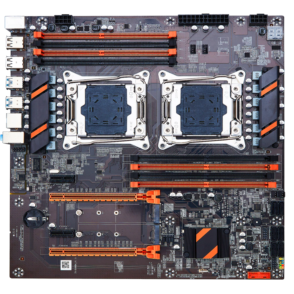 Placa base-X99-doble-procesador-Xeon-LGA-2011-v3-v4-E-ATX-con-usb-3