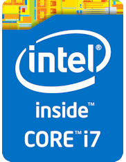 Logo Intel Core i7 GOLD