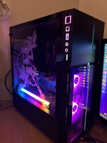 Personnalisation de boîtier PC gravure au laser League of Legends Jinx