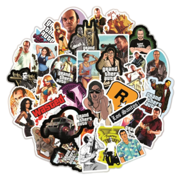 Autocollants laptop GTA