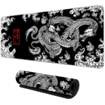 Tapis gamer XXL Dragon asiatique