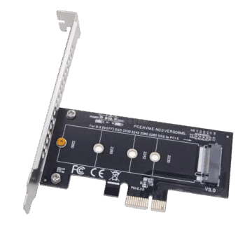Adaptateur pour SSD NVMe sur port PCI-Express 1x