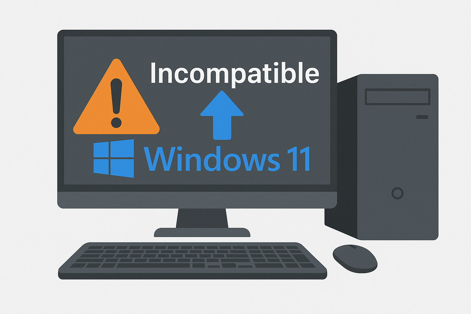 Upgrade Windows 11 PC non compatible