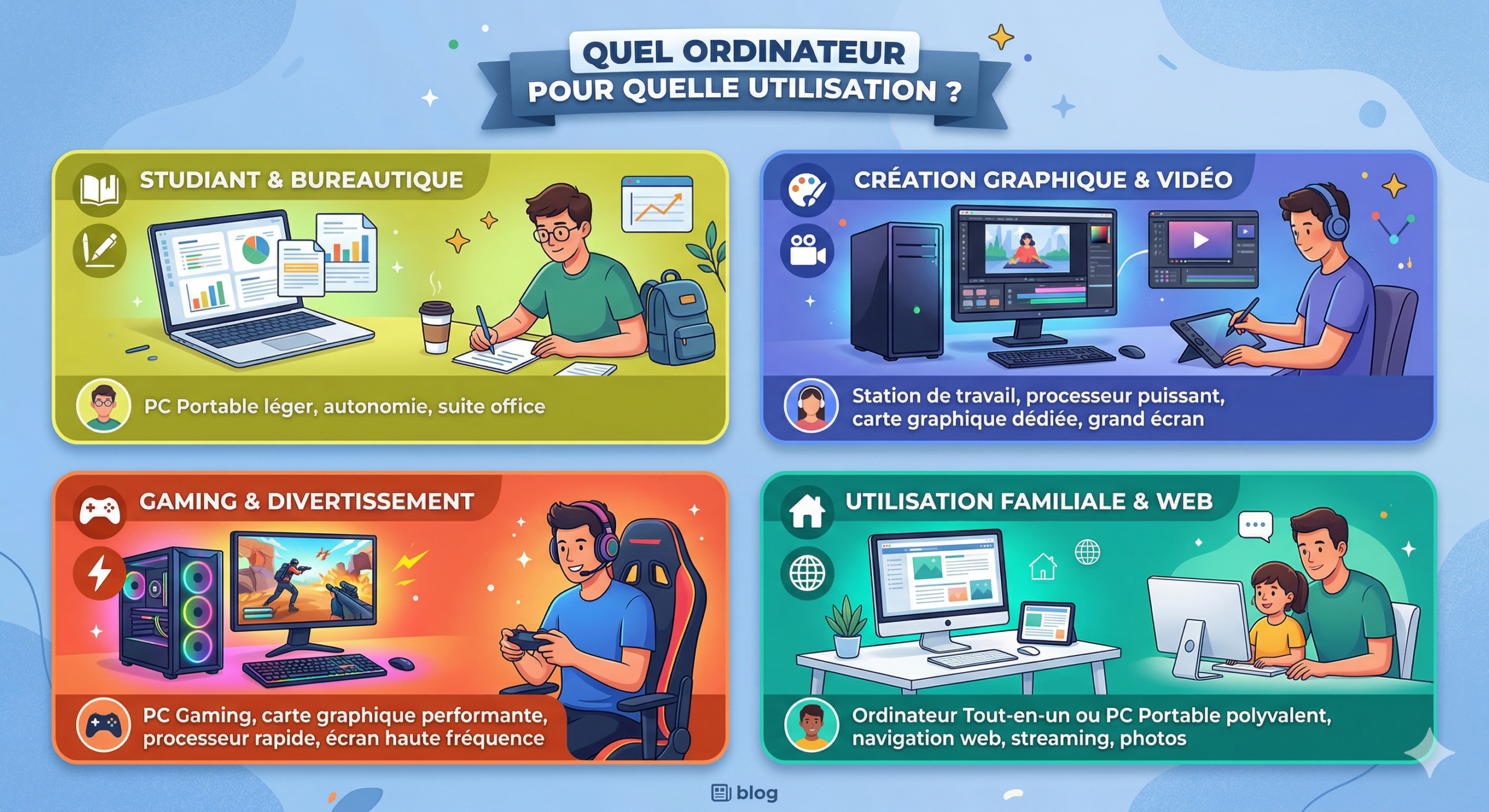 quel ordinateur pour quelle utilisation