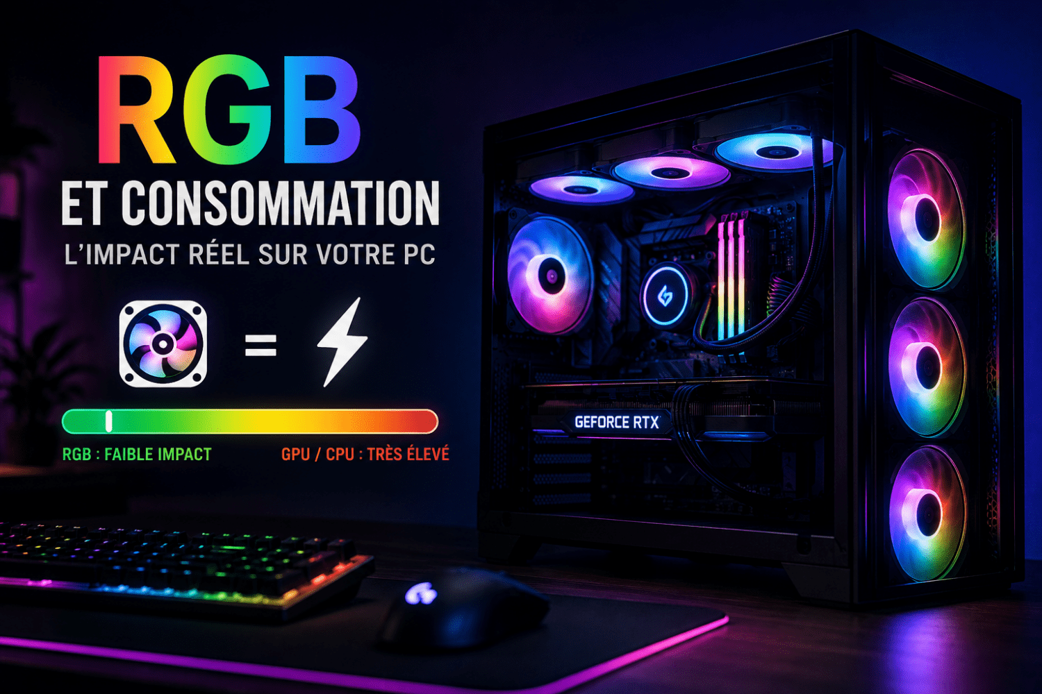 Le RGB augmente-t-il réellement la consommation d’un PC