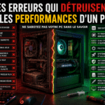 Les erreurs qui détruisent les performances d’un PC