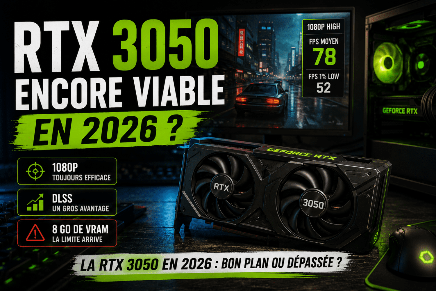 RTX 3050 encore viable en 2026