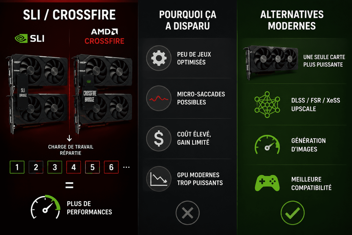 Comment fonctionne le SLI, le Crossfire et quelles sont ses alternatives modernes