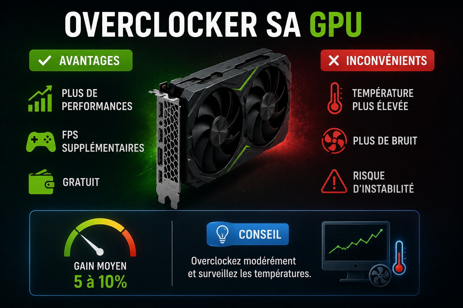 Est-il conseillé d'overclocker ma carte graphique