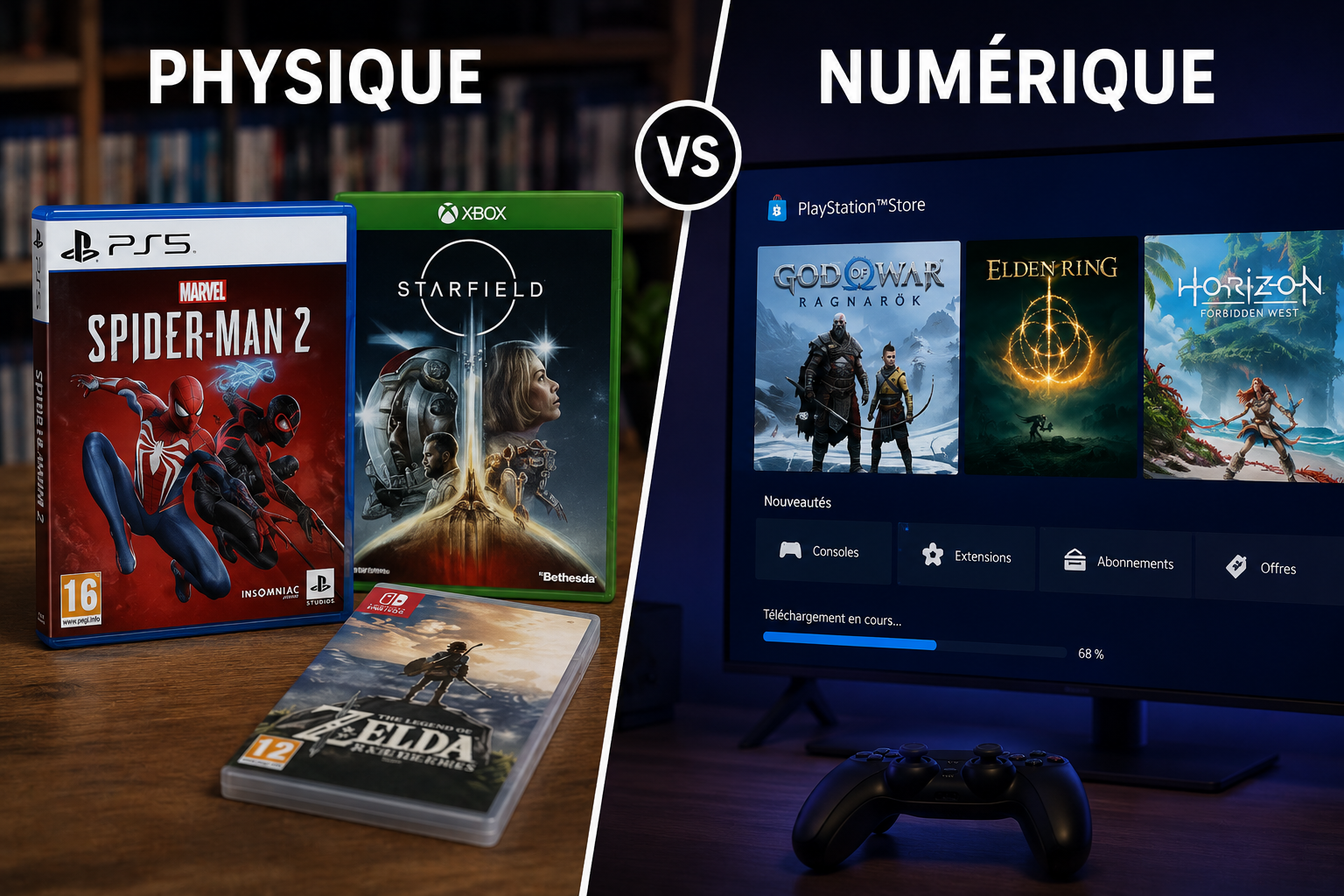 Peut-on encore acheter des jeux video physiques