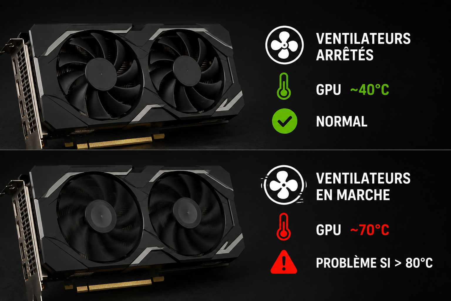 Pourquoi mon ventilateur de GPU ne tourne pas